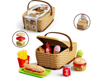 Detský piknikový kôš - Burger set