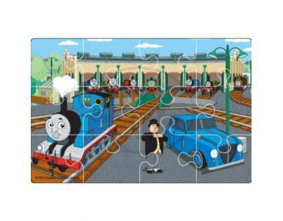 Tomáš a jeho přátelé 7210 - Dřevěné puzzle v krabičce 4x12 ks