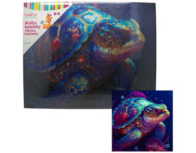 Diamantové maľovanie - Nočná korytnačka 40 x 50 cm