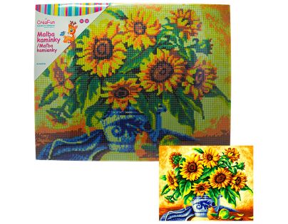 Diamantové maľovanie - Slnečnice 40 x 50 cm