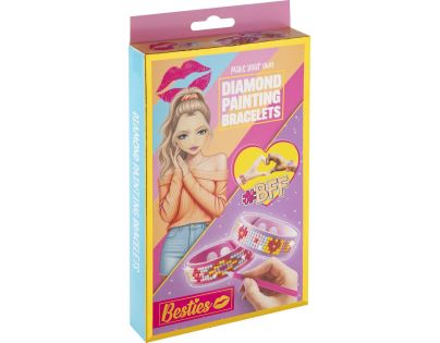 Diamantové maľovanie Besties – výroba náramkov 2 ks