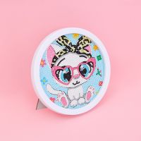 Sparkys Diamantové maľovanie s rámom Kreslené biele mačiatko 17 cm