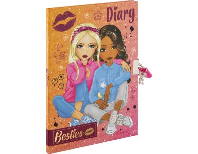 Diár so zámočkom Besties A5