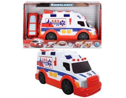 DICKIE Auto SOS ambulancie Sanitka v krabici 33 cm Svetlo Zvuk