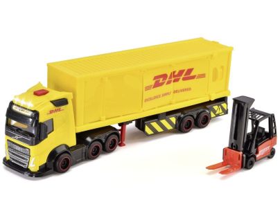 Dickie DHL Nákladné auto Volvo FH 16 s vysokozdvižným vozíkom 35 cm