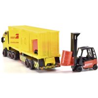 Dickie DHL Nákladné auto Volvo FH 16 s vysokozdvižným vozíkom 35 cm 3