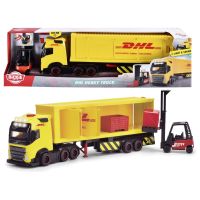 Dickie DHL Nákladné auto Volvo FH 16 s vysokozdvižným vozíkom 35 cm