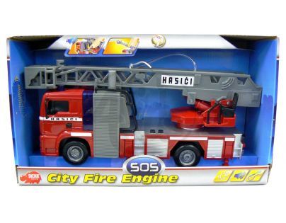 DICKIE 3443993 - Hasičské auto 31 cm, na setrvačník, světelné