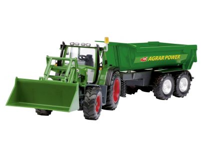 Dickie RC Traktor se lžící a vozíkem 60cm