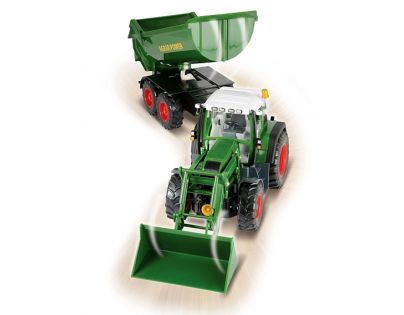 Dickie RC Traktor se lžící a vozíkem 60cm