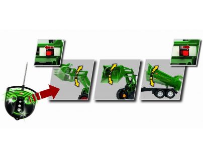 Dickie RC Traktor se lžící a vozíkem 60cm