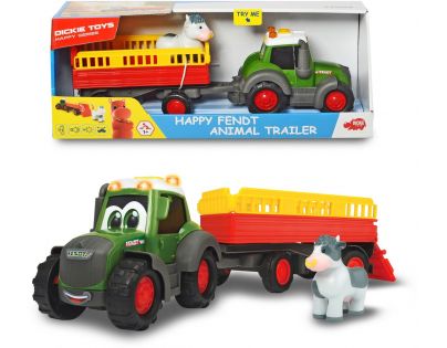 Dickie Traktor Happy Fendt s prívesom 30 cm