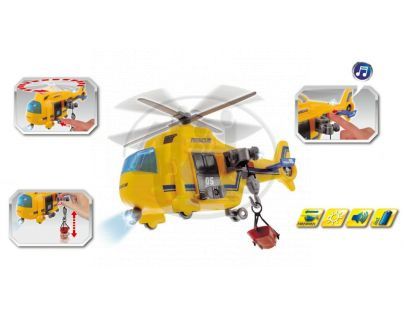 DICKIE 3563573 - Vrtulník 18cm se světlem a zvukem