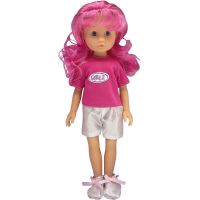 Dimian Bambolina 35 cm růžové vlasy