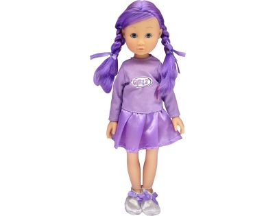 Dimian Bambolina 35 cm fialové vlasy