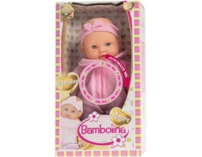 Dimian Bábätko Bambolina Amore 26 cm so zvukmi ružové