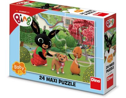 Dino Puzzle maxi Bing so psíkom 24 dielikov