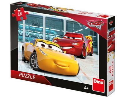 Dino Puzzle Cars 3 Príprava 48 dielikov