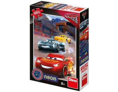 DINO Svítící 394124 Auta 3: Cílová rovinka XL 100 dílků