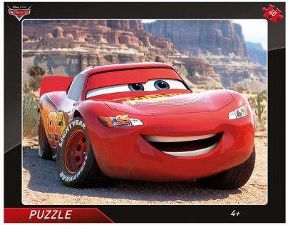 Dino Puzzle doskové Cars Blesk McQueen 40 dielikov
