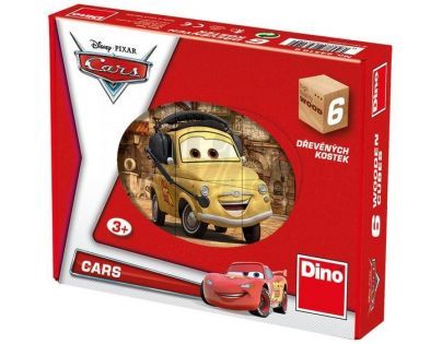 Dino Cars Dřevěné kostky Auta ve světě