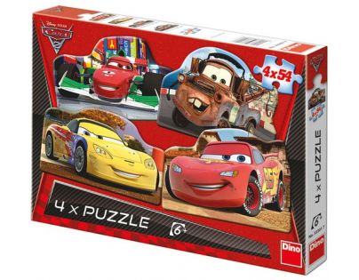 Dino Cars Puzzle Auta 2 4x54dílků