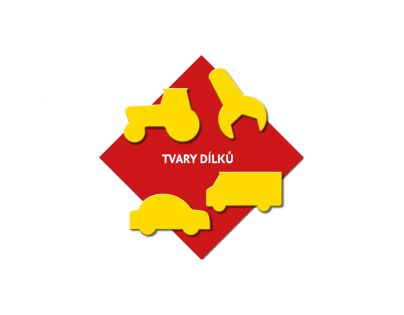 Dino Puzzle Cars doskové Blesk a Burák 12 dielikov