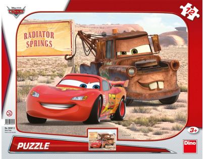 Dino Puzzle Cars doskové Blesk a Burák 12 dielikov