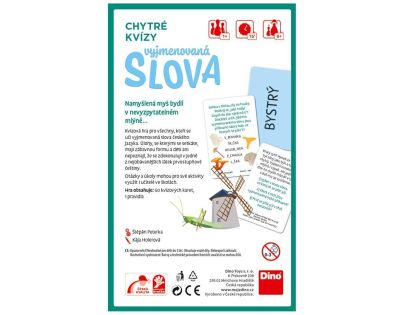 Dino Chytré Kvízy Vymenované slová náučná hra CZ verzia