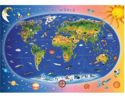Dino Puzzle Dětská mapa 300 XL dielikov