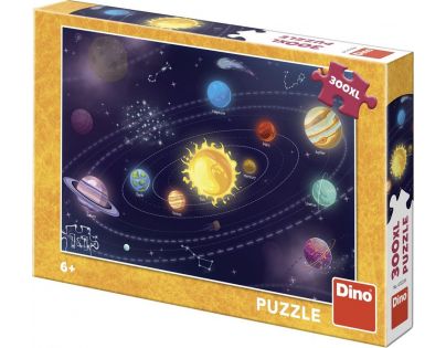 Dino Puzzle Slnečná sústava detská 300 XL dielikov