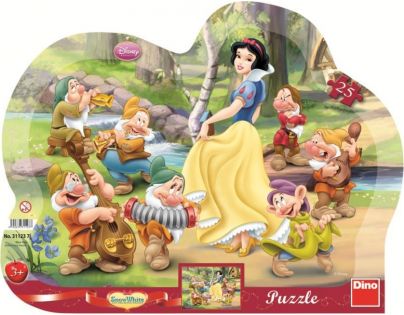 Dino Puzzle doskové Disney Snehulienka 25 dielikov