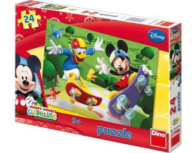 Dino Disney Puzzle Mickey na skateboardu 24 dílků
