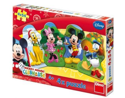 DINO 4v1Mickeyho klubík 4x54 dílků
