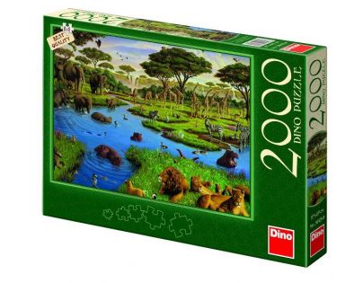 DINO Divoká zvířata 2000 dílků