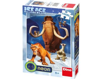 Dino Doba Ledová Puzzle Neon 100XL dílků