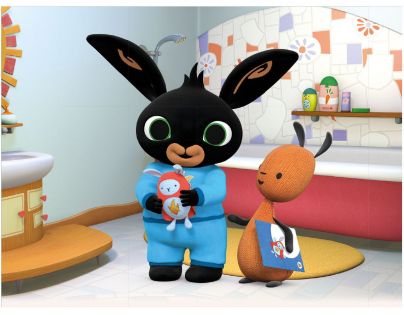 Dino Drevené kocky Bing 12 kociek