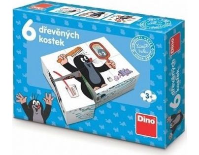 Dino drevené kocky Krtko 4 diely