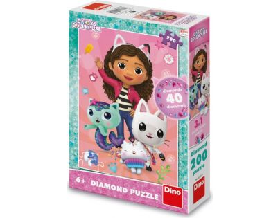 Dino Gabby's Dollhouse 200 dielikov Diamond Puzzle