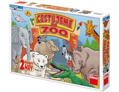 DINO 631397 - Cestujeme po ZOO společenská hra