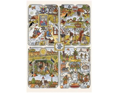 Dino Josef Lada Ročné obdobia puzzle 1000 dielikov
