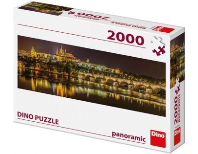 Dino Puzzle panoramic Karlov most v noci 2000 dielikov