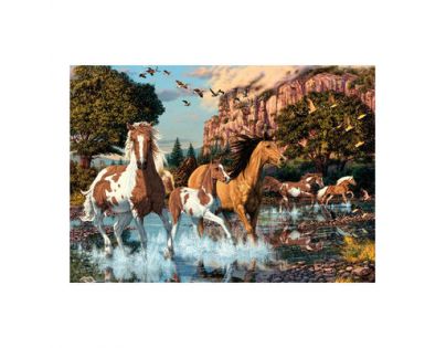Dino Puzzle Kone v rieke 1000 dílků