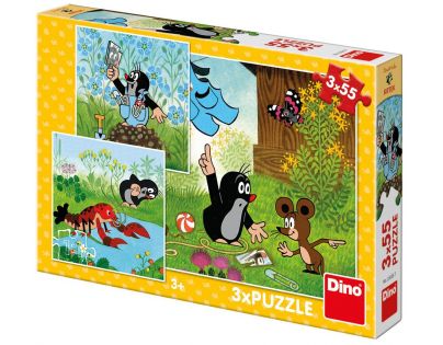 Dino Puzzle Krtko a nohavičky 3 x 55 dielikov