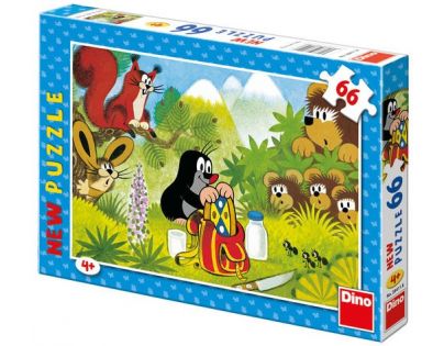 Dino Krteček Puzzle Krtek a koláček 66 dílků