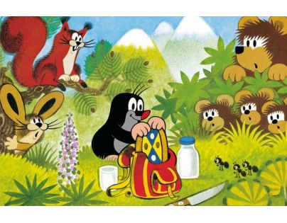 Dino Krteček Puzzle Krtek a koláček 66 dílků