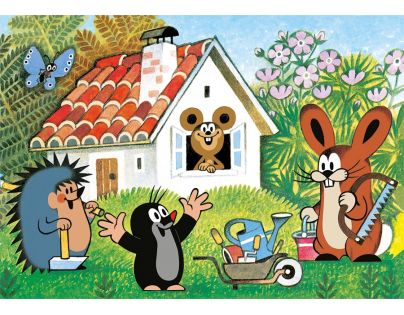 Dino Krteček Puzzle Krtek Stavitel 100XL dílků