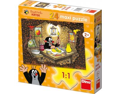 Dino Krtko maľuje flor 24 dílků