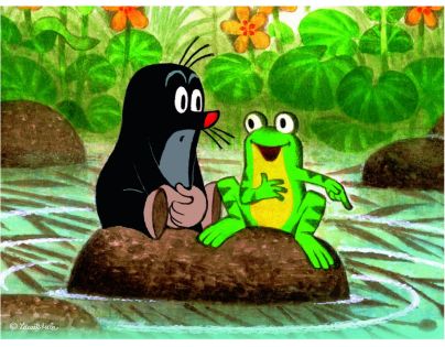 Dino Drevené kocky Krtko a zvieratká 12 ks