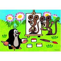 Dino Puzzle Krtko maliarom 24 dielikov 2